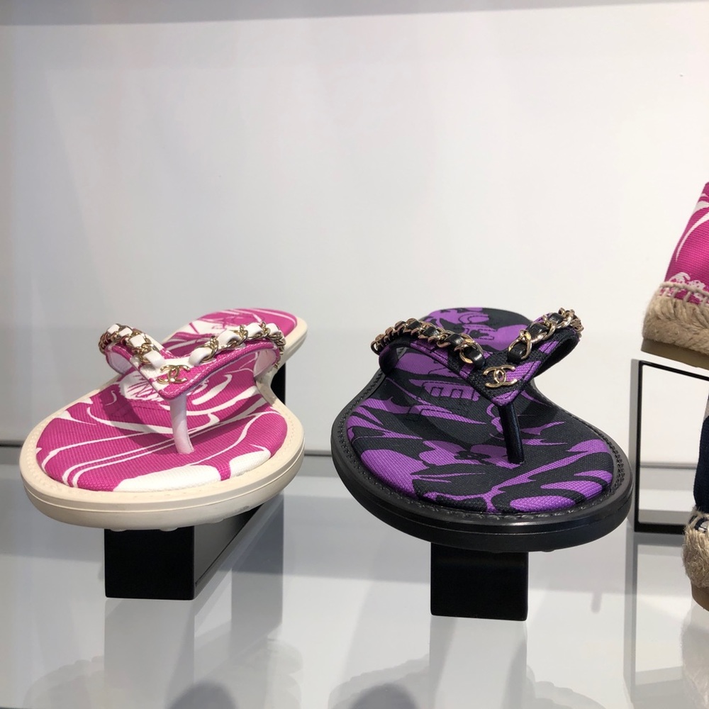 Chanel Coco Beach 2021 flip flop sandals 38